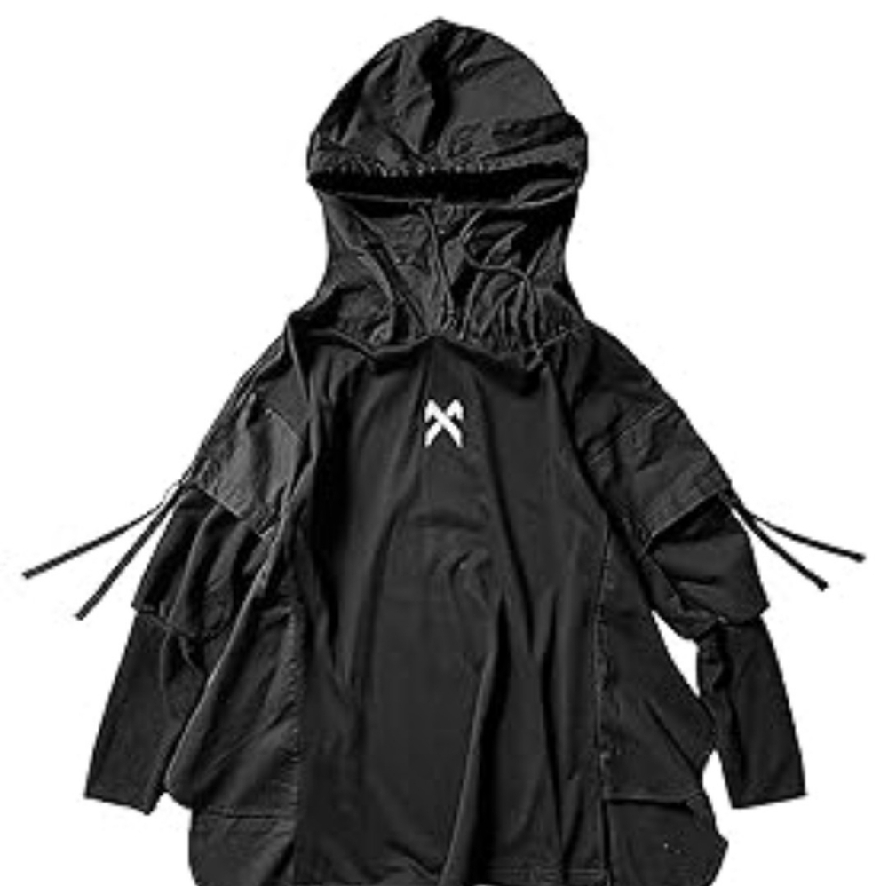 Black Hoodie with White Logo